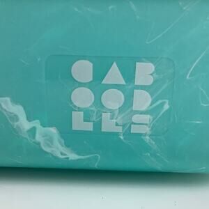 Vintage 1990’s Caboodles  Seafoam Marble 2 tier with mirror make up case EUC